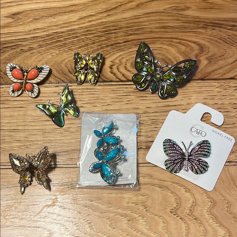 Colorful Butterfly Hair Clips Set